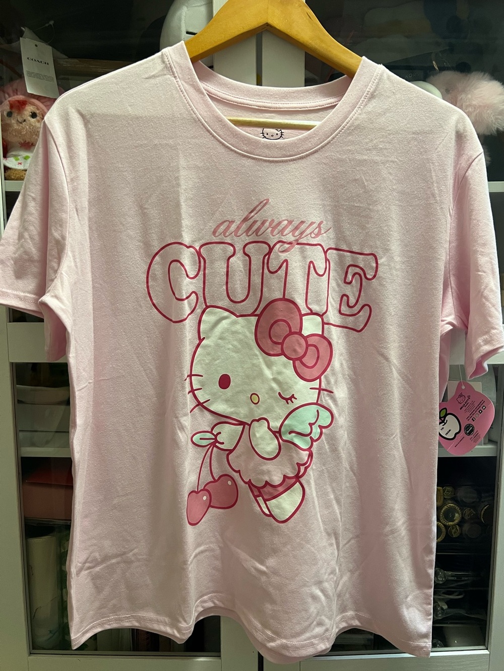 Hello Kitty T-Shirt Pink Large NWT